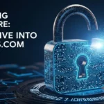 A man's hand on a Lock with key